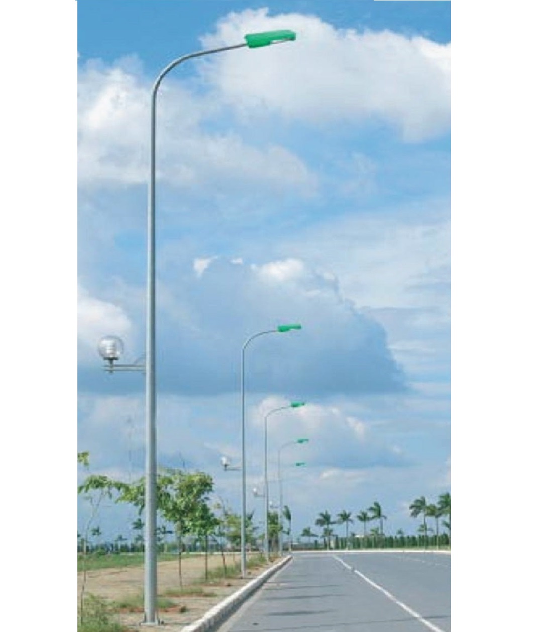 CỘT THÉP LIỀN CẦN ĐƠN